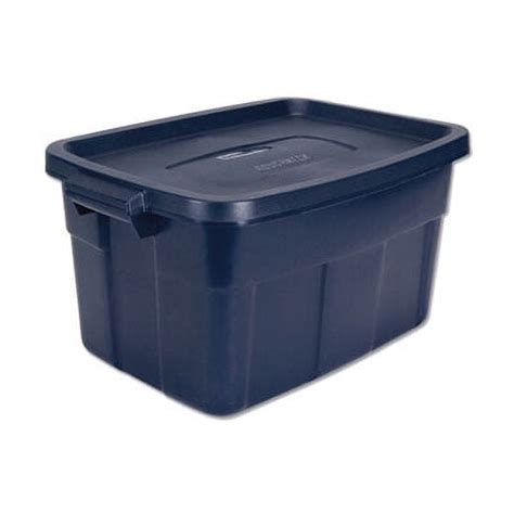 rubbermaid dark indigo metallic roughneck storage box rmrt140008|Rubbermaid® Roughneck Storage Box, 15 7/8w x 23 7/8d x 12 .